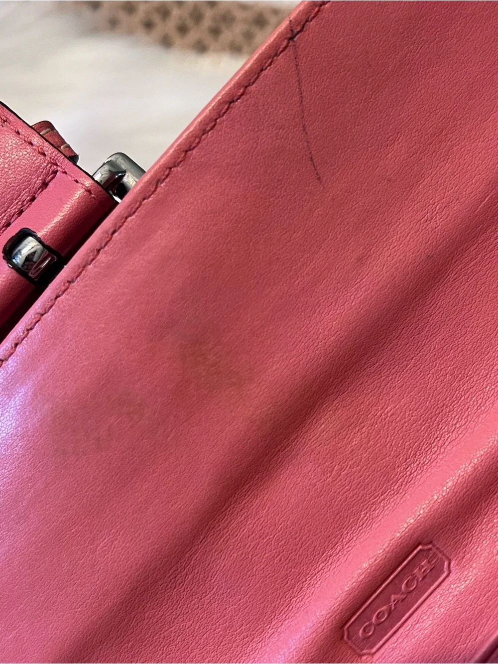 Coach Y2K Pink Soho Buckle Wallet
